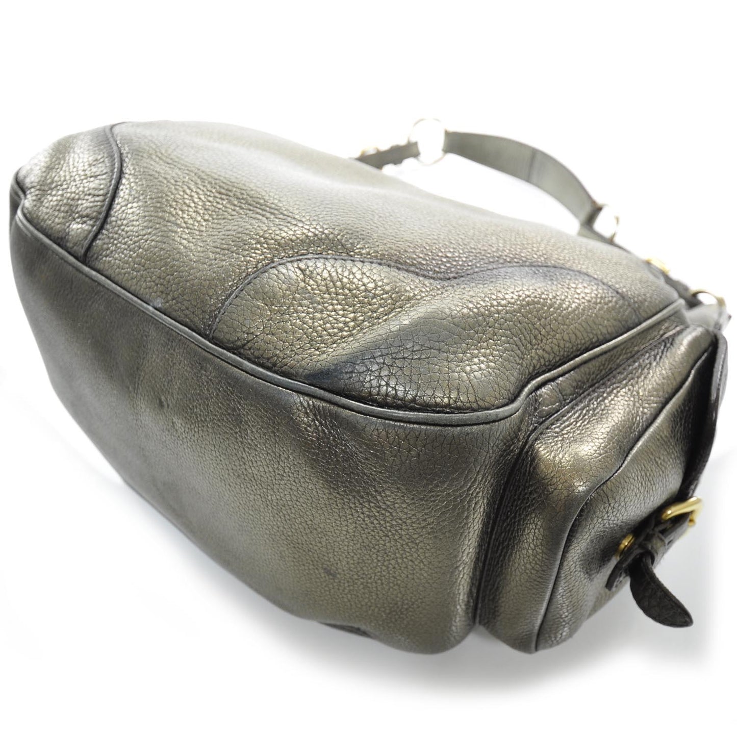 Vitello Daino Pocket Hobo Grey