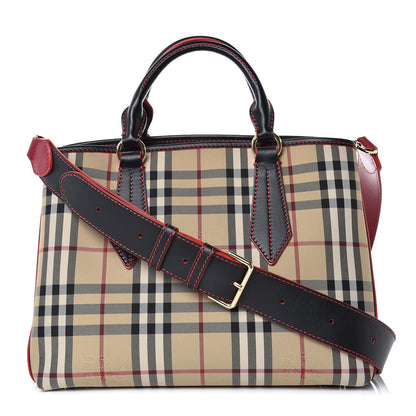 Burberry Horseferry Check Medium Ballingdon Tote Honey Black 1 of 8