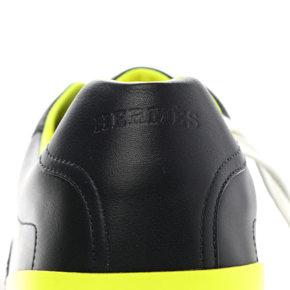 Hermes Calfskin Womens Trail Sneakers Black Multicolor 7 of 8