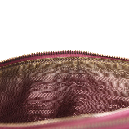 Prada Saffiano Medium Double Zip Galleria Tote Begonia 11 of 16