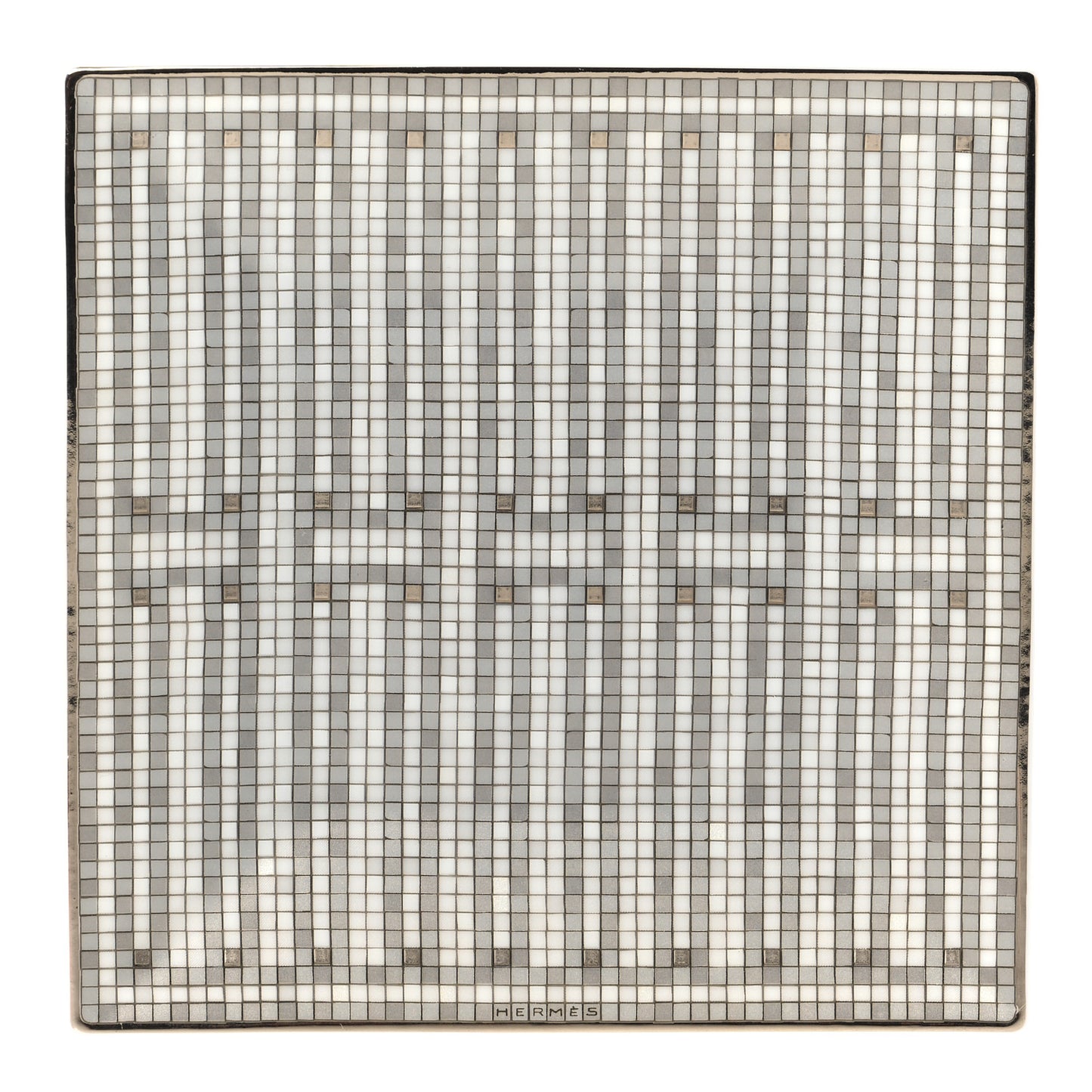 Porcelain Mosaique Au 24 Platine Square Plate N°2