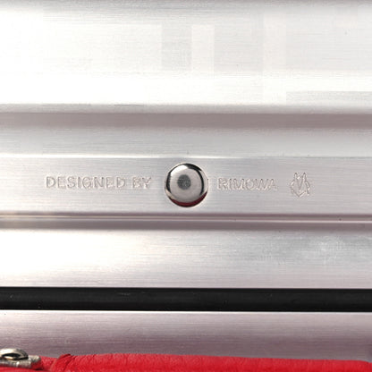 Fendi X RIMOWA Aluminum FF Print Roll Away Carry On Luggage Silver Red 12 of 23