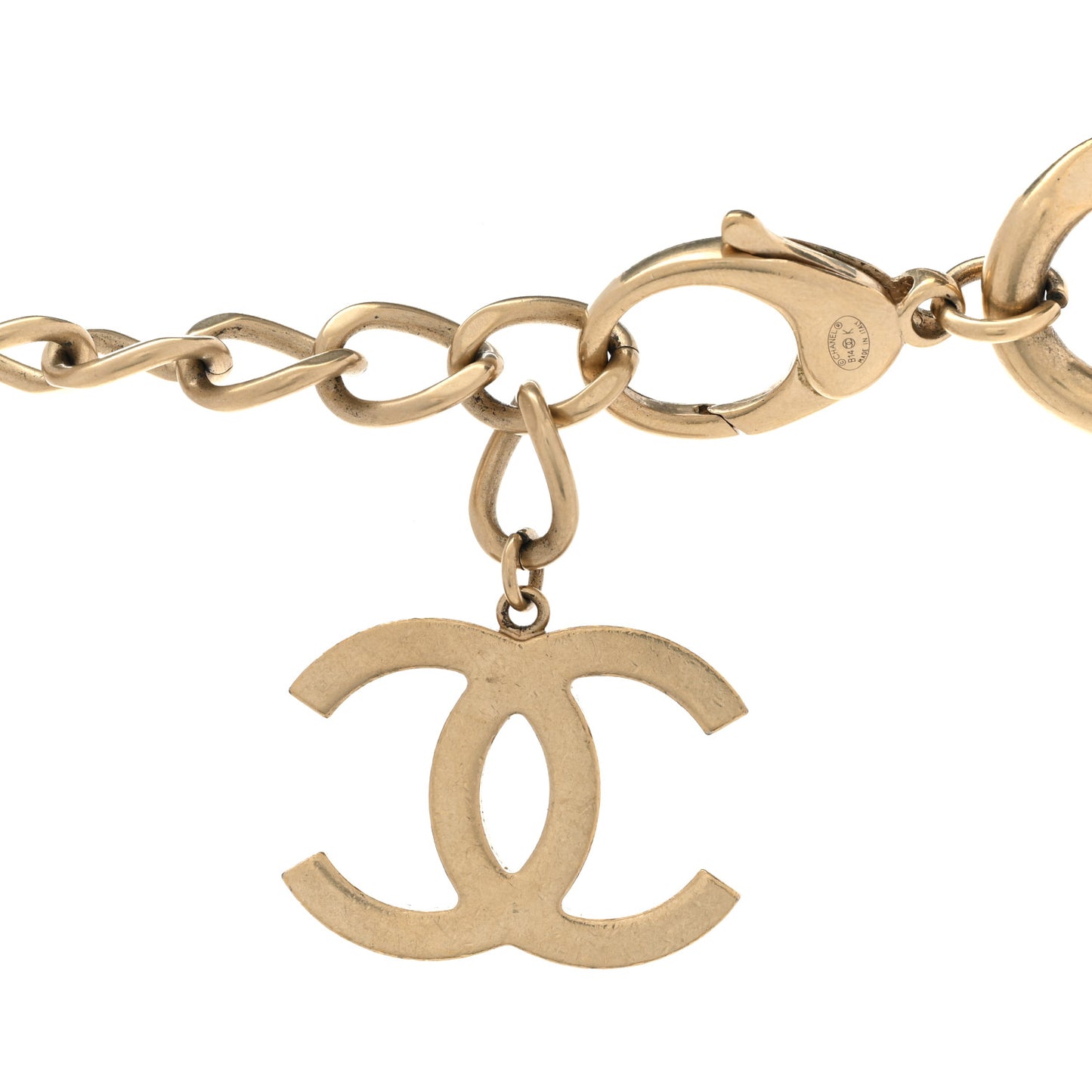 CC Oversized Padlock Necklace Gold Silver