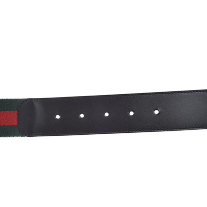 Gucci Calfskin Web Interlocking G Belt 120 48 Black 9 of 10