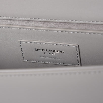 Saint Laurent Calfskin Classic Monogram Tassel Clutch Souris 6 of 7