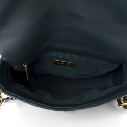 Chanel Lambskin Quilted Medium 19 Flap Green 5 of 11