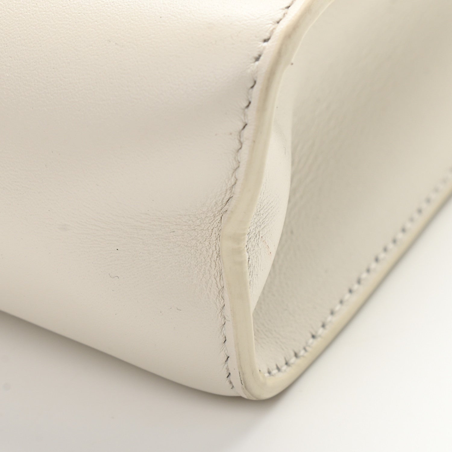 Celine Smooth Calfskin Cuir Triomphe Shoulder Bag White 13 of 15