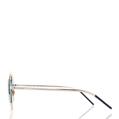 Christian Dior Split 1 Aviator Sunglasses Silver Blue 3 of 6