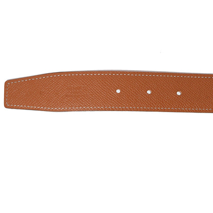 Hermes Epsom Swift 32mm Belt Strap 90 Gold Sanguine 2 of 5