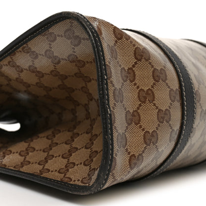 Gucci Crystal Monogram Dollar Calfskin Medium Joy Shoulder Bag Beige Ebony Testa di Moro 9 of 10