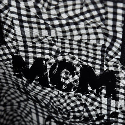 MCM Visetos Large Liz Reversible Shopper Tote Black 9 of 17