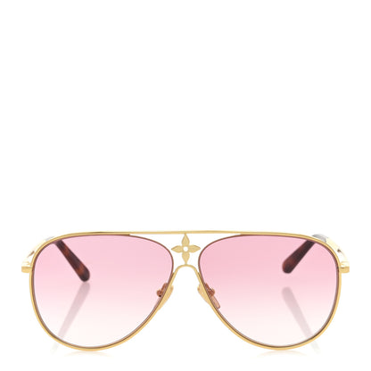 Louis Vuitton Metal LV Star Pilot Sunglasses Z1868U Pink 2 of 7