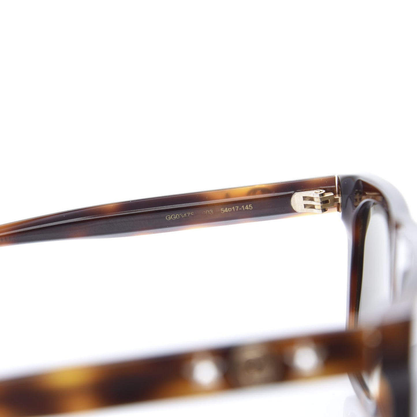 Square Frame Star Sunglasses GG 0347S Tortoise