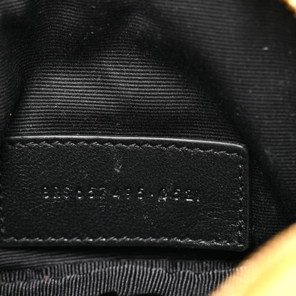 Saint Laurent Grain De Poudre Matelasse Monogram Baby Lou Camera Bag Light Chartreuse 7 of 13