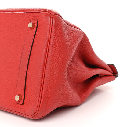 Hermes Togo Birkin 35 Rouge Casaque 9 of 12