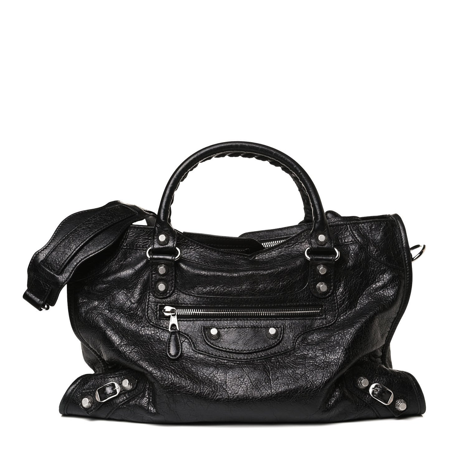 Agneau Giant 12 Silver Hardware City Black