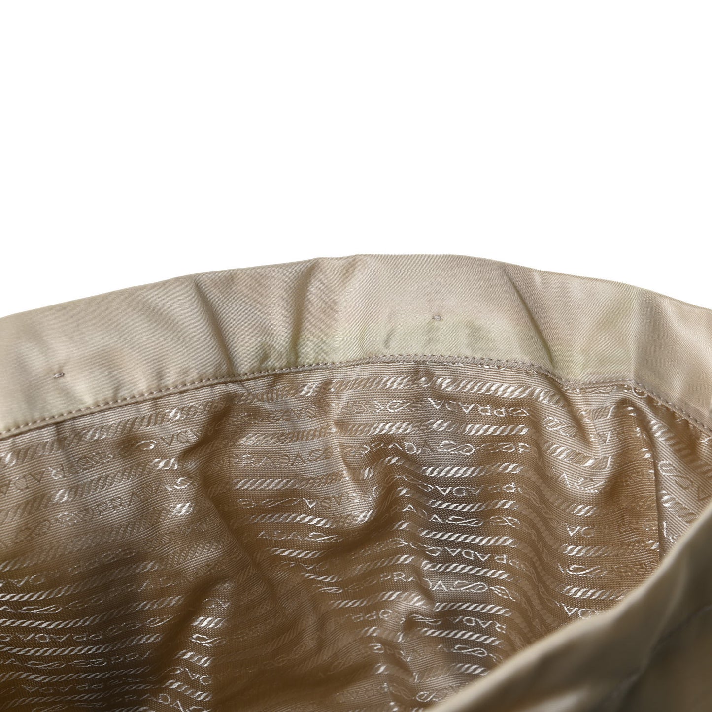 Tessuto Nylon Logo Tote Lino