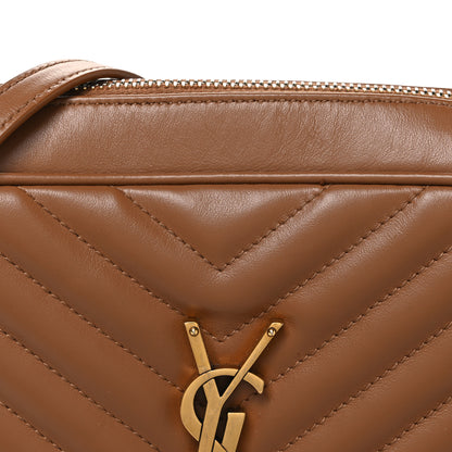 Saint Laurent Calfskin Matelasse Monogram Lou Camera Bag Cinnamon 7 of 9