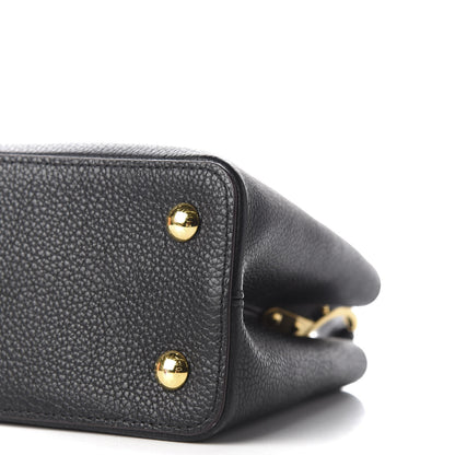Louis Vuitton Taurillon Capucines PM Black 8 of 13