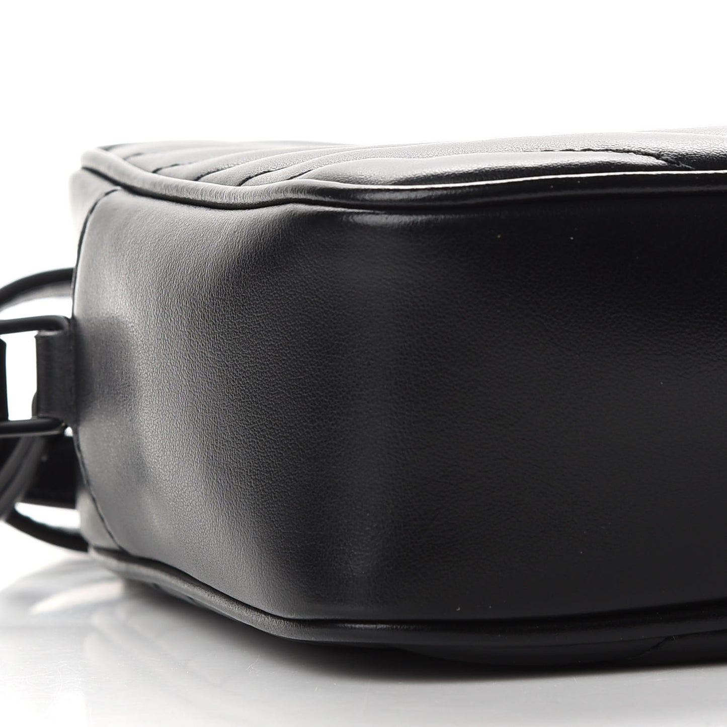 Calfskin Matelasse Monogram Lou Camera Bag Black