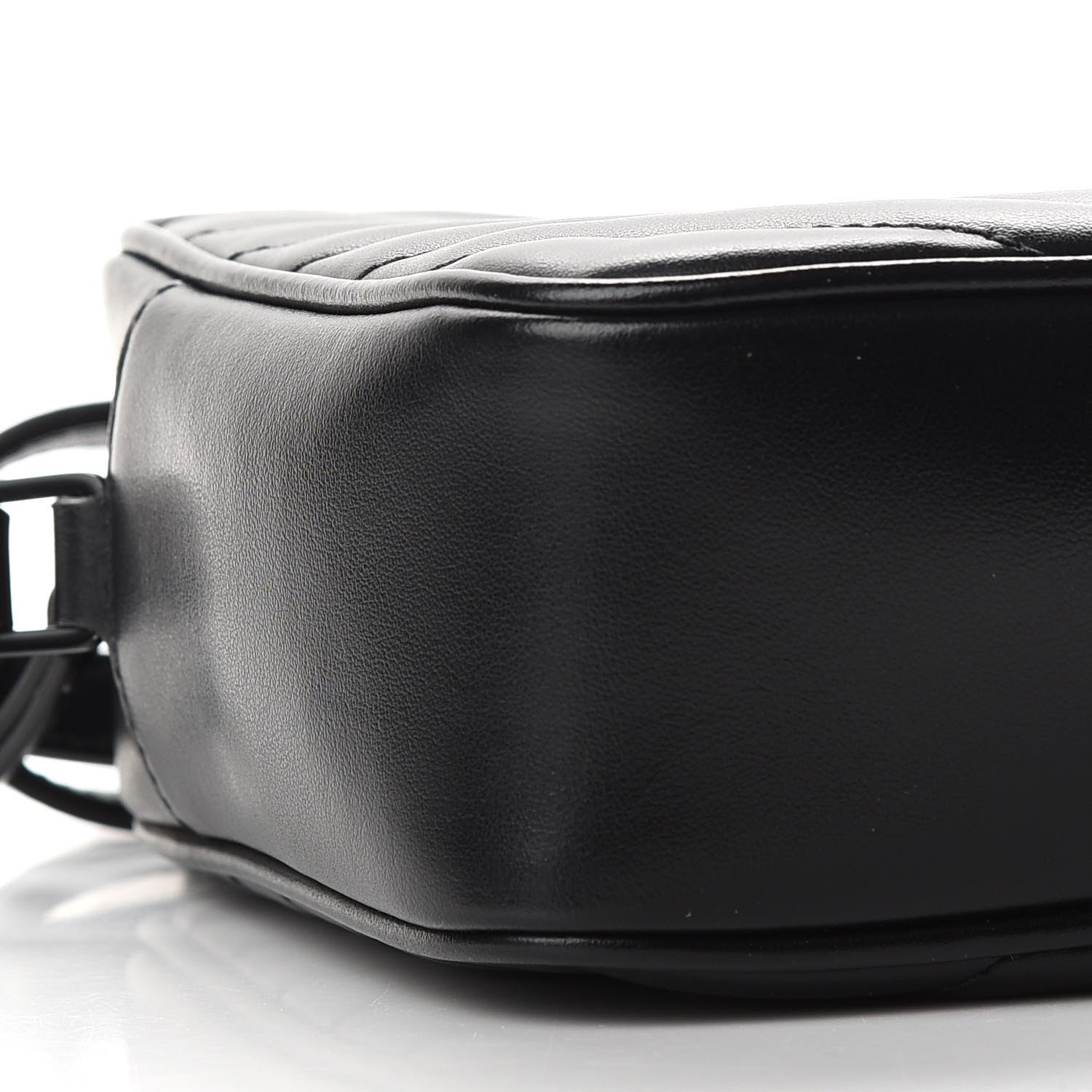 Saint Laurent Calfskin Matelasse Monogram Lou Camera Bag Black 8 of 11