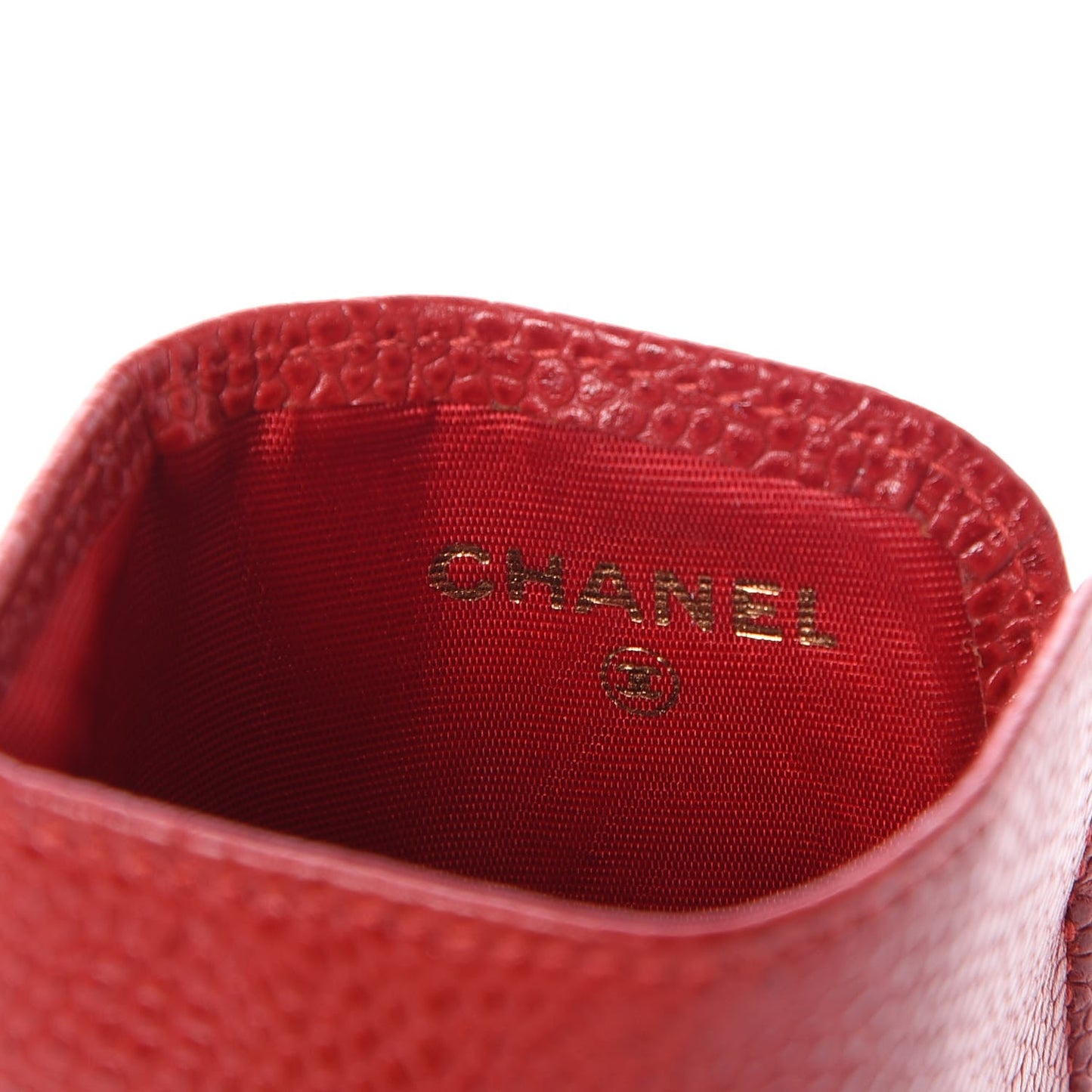 Caviar CC Eyeglasses Case Red