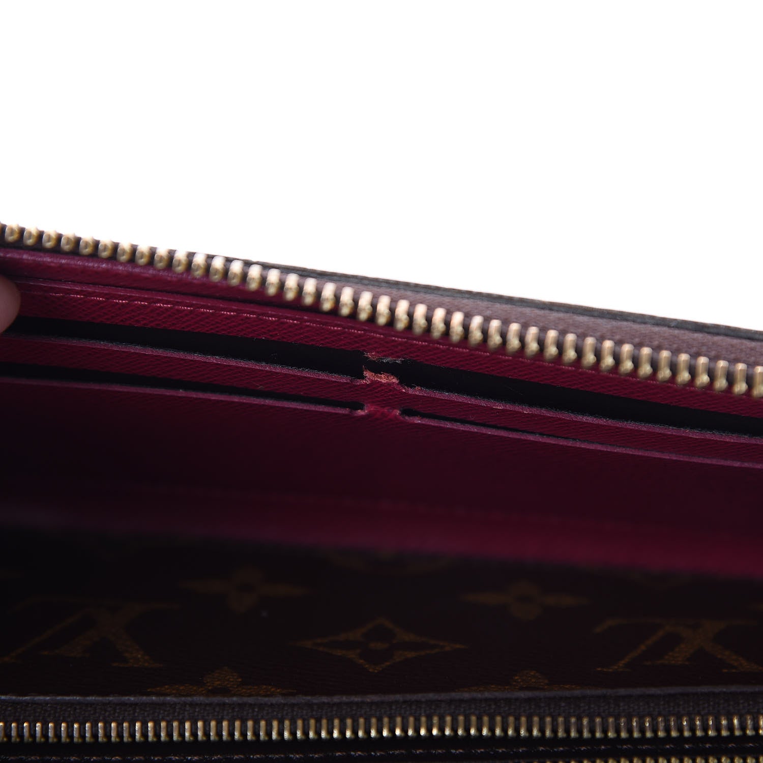 Louis Vuitton Monogram Clemence Wallet Fuchsia 11 of 11