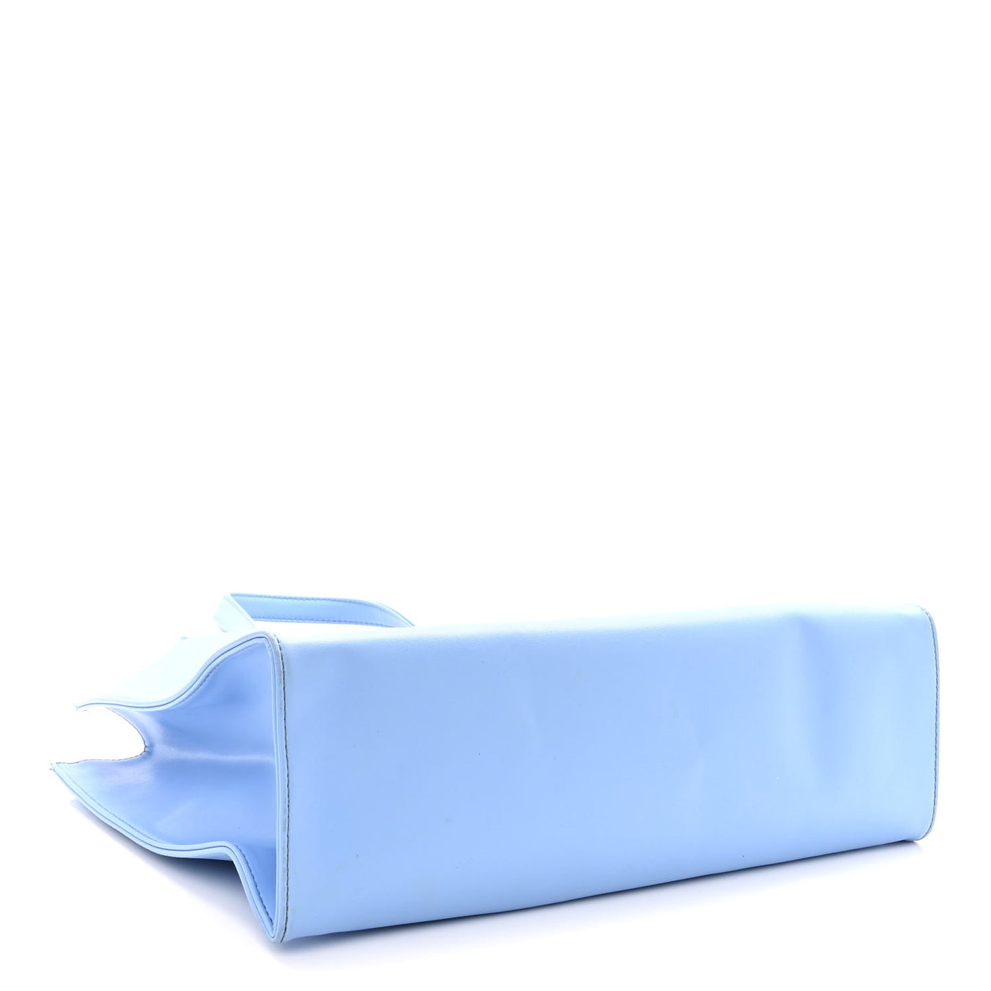 Vegan Leather Medium Shopping Bag Cerulean