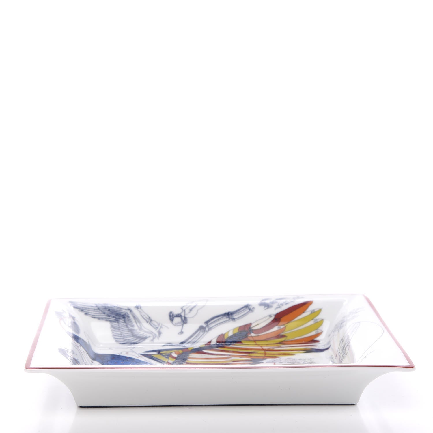 Hermes Porcelain Pegase Change Tray Anis Outremer 3 of 6