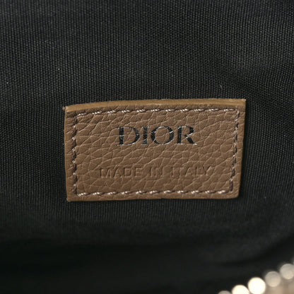 Christian Dior Jacquard Oblique Mens Saddle Bag Beige Multicolor 6 of 8
