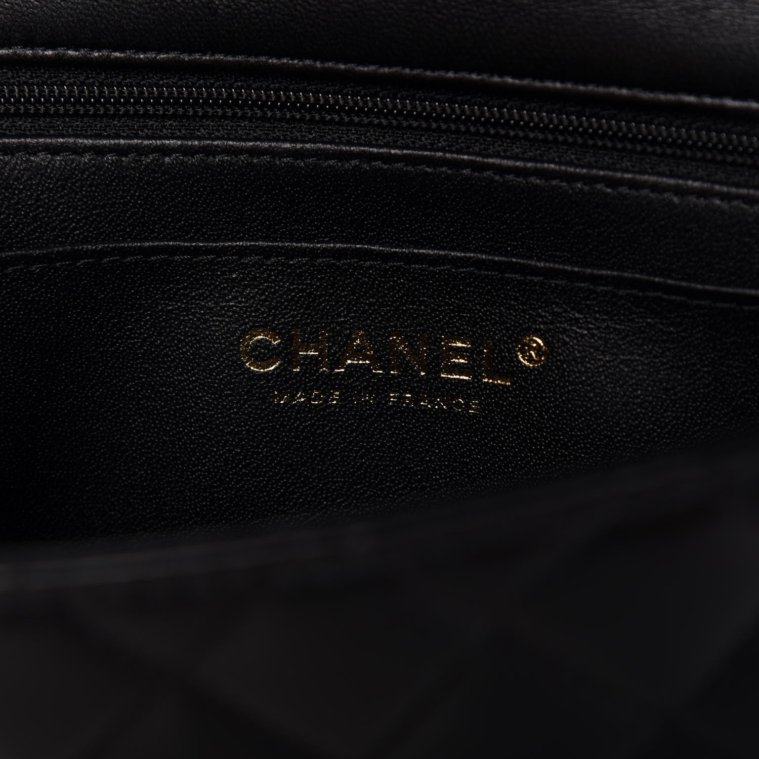 Chanel Lambskin Quilted Mini Top Handle Rectangular Flap Black 8 of 11