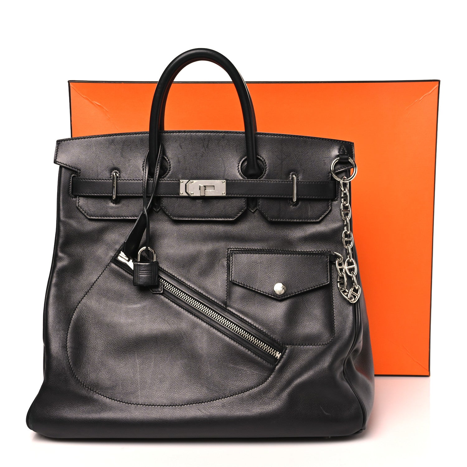 Hermes Veau Volupto Rock HAC Birkin 40 Black 12 of 12