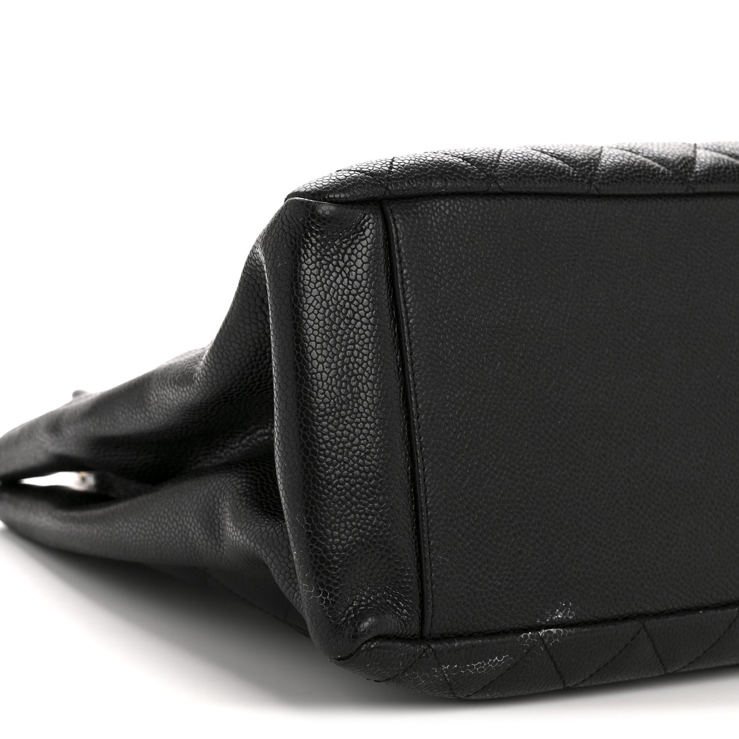 Caviar Quilted Grand Shopping Tote GST Black