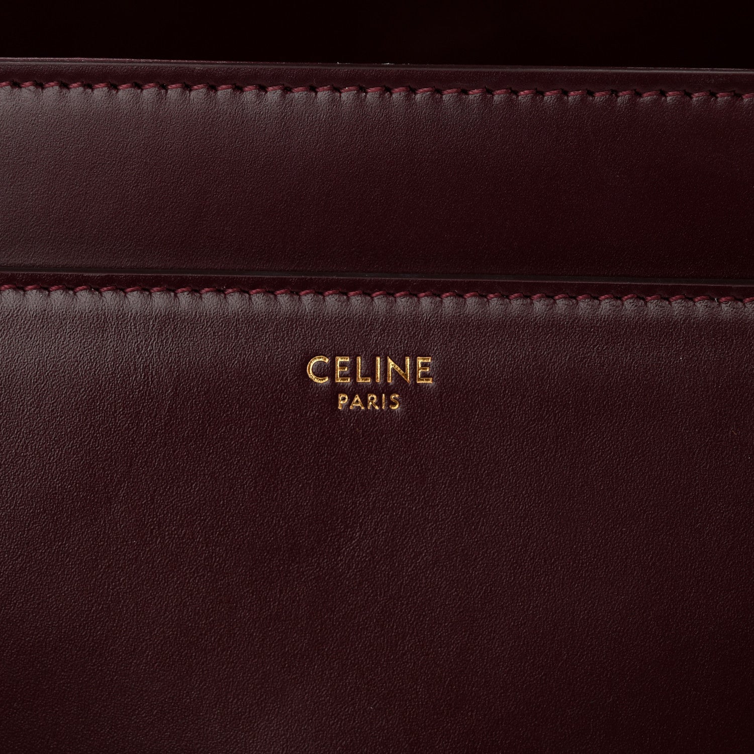 Celine Satinated Calfskin Medium 16 Top Handle Bag Light Burgundy 6 of 13