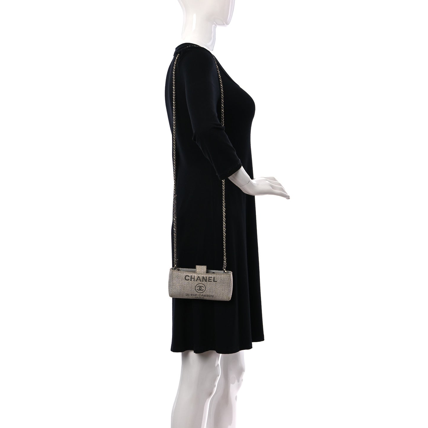 Canvas Deauville Phone Holder Crossbody