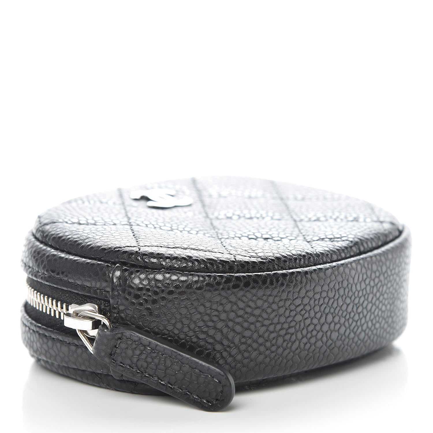Chanel Caviar Quilted Zip Around Classic Coin Purse Black 4 of 8