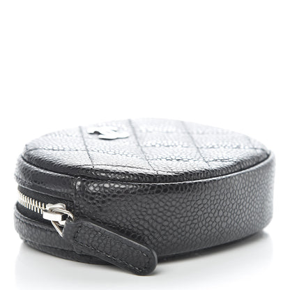 Chanel Caviar Quilted Zip Around Classic Coin Purse Black 4 of 8
