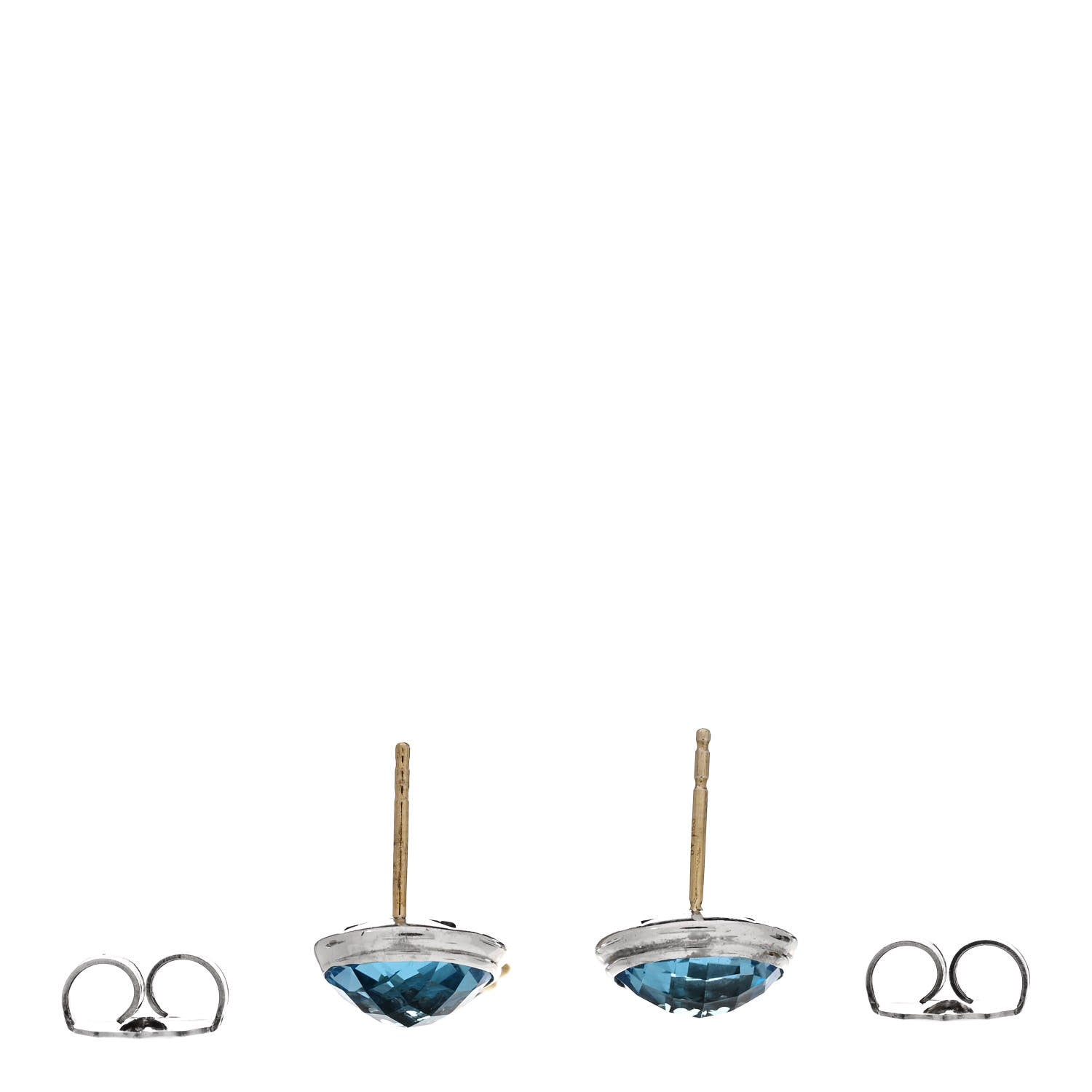 David Yurman Sterling Silver 18K Yellow Gold Blue Topaz Citrine Renaissance Drop Earrings 3 of 5
