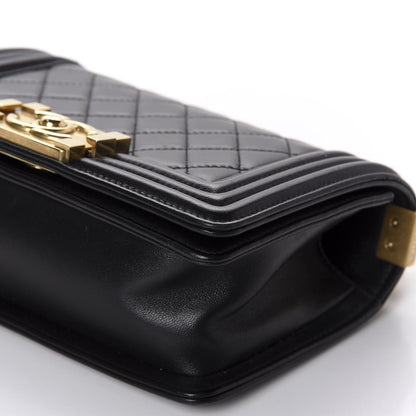 Chanel Lambskin Quilted Small Boy Flap Black 7 of 11