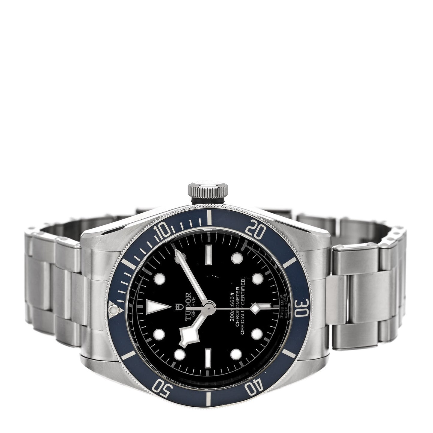 Stainless Steel 41mm Heritage Black Bay Automatic Watch Blue 79230B