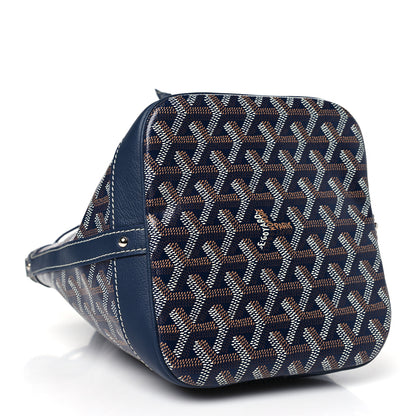 Goyard Goyardine Petit Flot Bucket Bag PM Navy 4 of 9