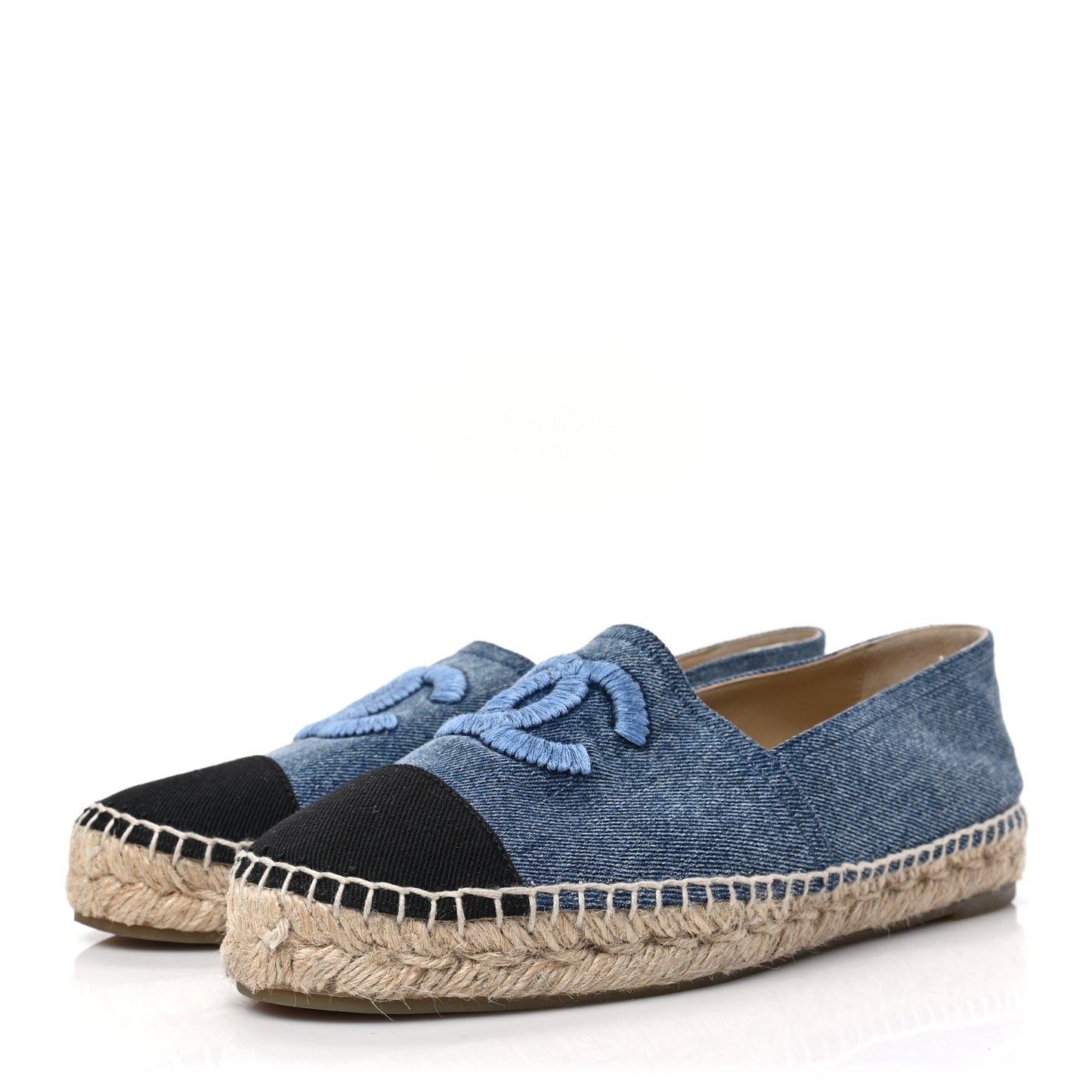 Denim CC Espadrilles 39 Blue Black