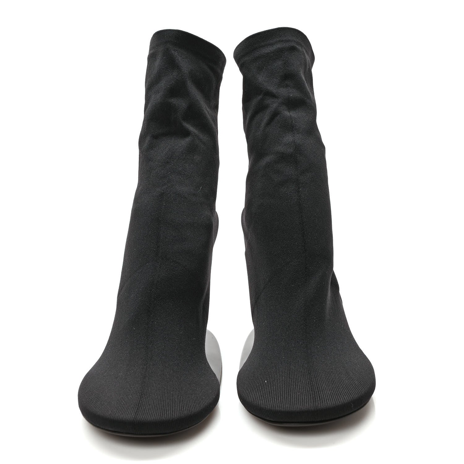 Balenciaga Knit Round Toe Stage 100mm Booties 39 Black 2 of 6