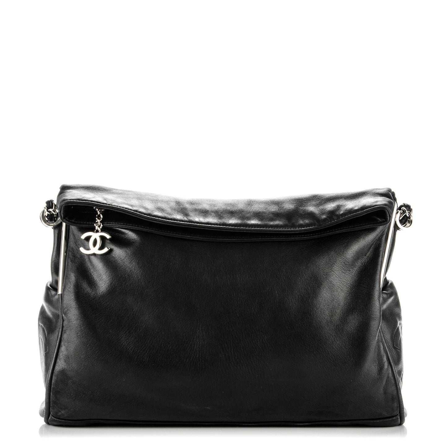 Lambskin Large Ultimate Soft Tote Black