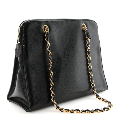 Chanel Caviar Flap Shoulder Bag Black 3 of 9