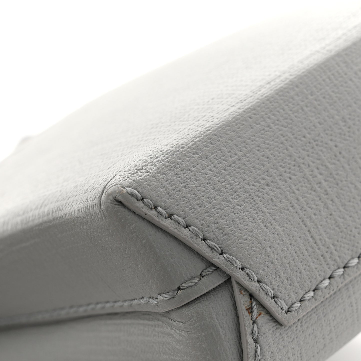 Squared Calfskin Logo Shopping Phone Holder Bag Balenciaga Grey