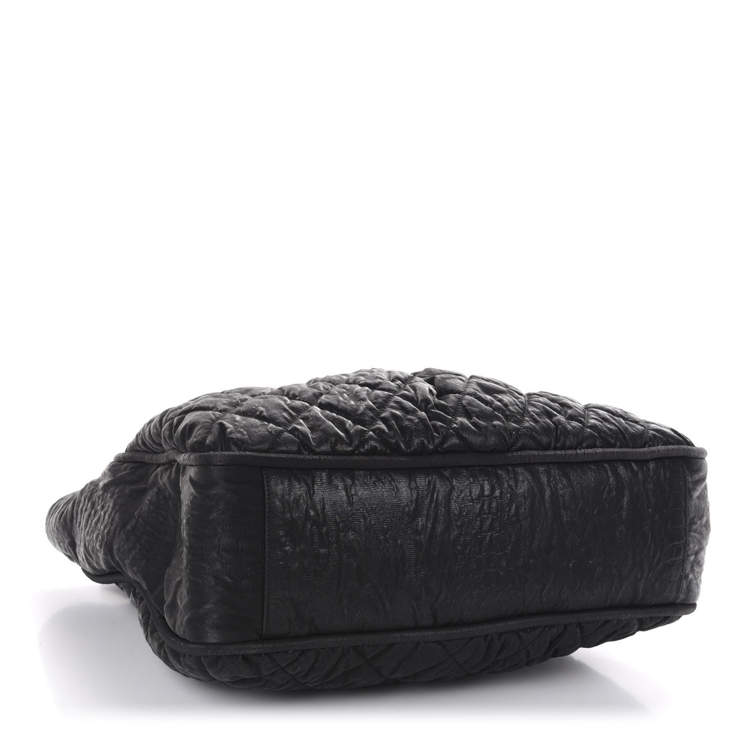 Chanel Crinkled Coated Canvas Le Marais Large Tote Black 4 of 14