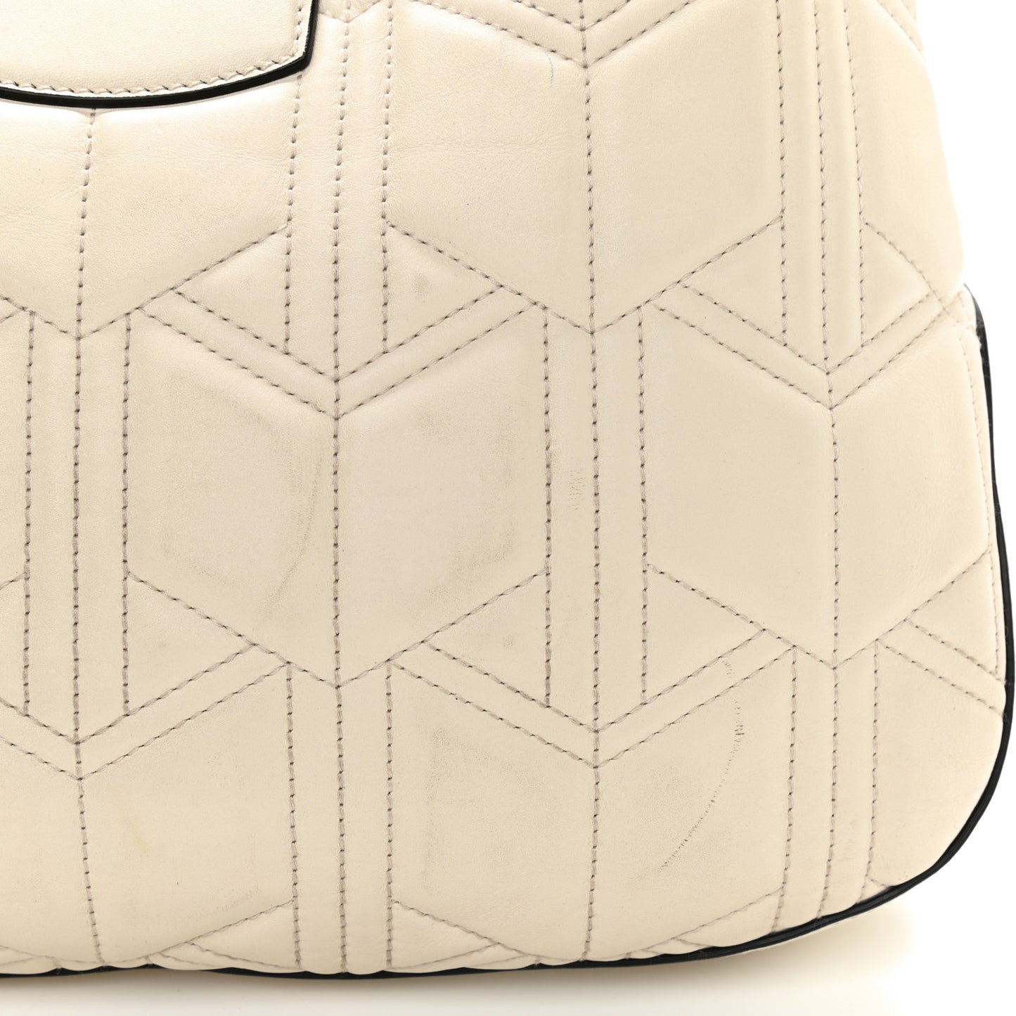 Calfskin Web Quilted Medium Dionysus Hobo White