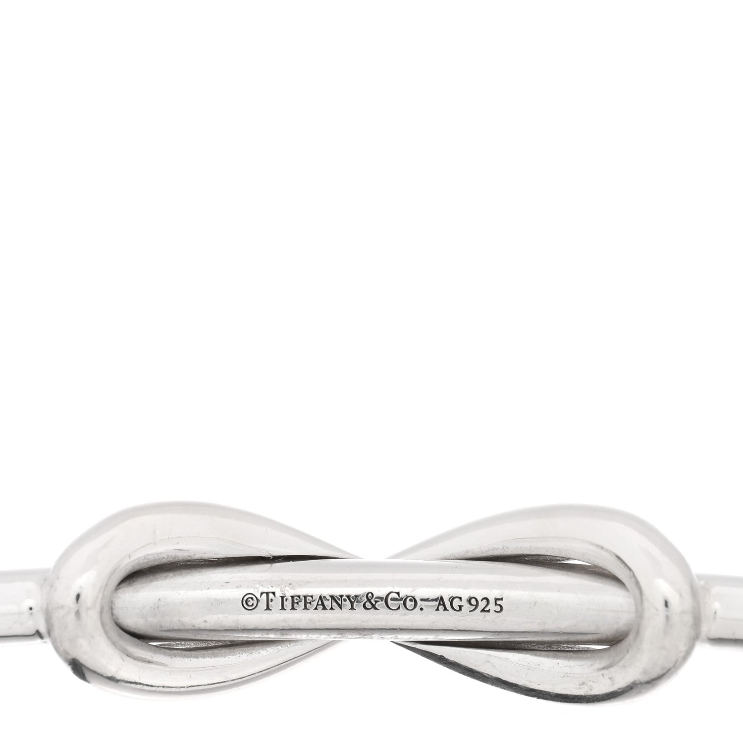 Tiffany Sterling Silver Infinity Cuff Bracelet 3 of 3