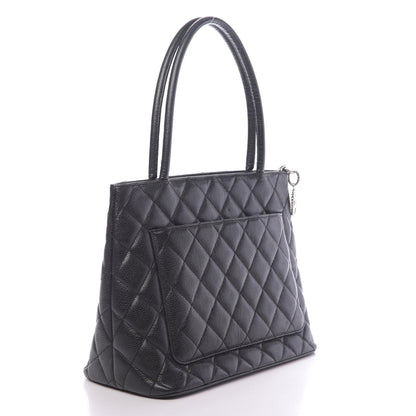 Chanel Caviar Quilted Medallion Tote Black 3 of 18